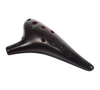 COMPUKAS Ocarina Instrumento Musical de 12 Agujeros de Cerámica para Principiantes con Bolsa de Almacenamiento Ligero Adecuado para Niños y Amantes del Arte Sonoro
