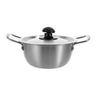 COMPUKAS Olla Pequeña para Cocinar Fideos y Calentar Leche de Acero Inoxidable Doble Asa Adecuado para Sopa y Mariscos en Cocina Diaria