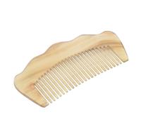 COMPUKAS Peine Alisador de Cabello Largo Beige, Hecho a Mano y Fácil de Sostener, Adecuado para Masaje y Cuidado del Cabello Hogar