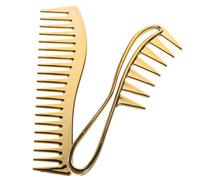 COMPUKAS Peine de Dientes Anchos para Hombres 2 Piezas Desenredante para Cabello Húmedo y Rizado Herramienta de Peluquería Profesional y Doméstico Cuidado del Cuero Cabelludo Adecuado para Estilistas