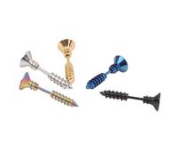 COMPUKAS Pendientes de Acero Inoxidable Antialérgicos para Hombre y Mujer, Pack de 5 Piezas, Diseño Moderno y Protección de Color Duradera