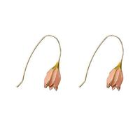 COMPUKAS Pendientes de Flores Dorados para Mujer en Aleación, Diseño Creativo y Originalidad, Fáciles de Poner y Quitar, Ideales para Uso Diario y Obsequio Especial