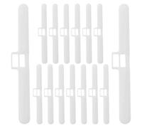 COMPUKAS Perchas para Persianas Verticales 15 Piezas Doble Orificio, Accesorio de Reparación Compatible Lamas de 127 Mm, Soporte de Repuesto para Cortinas en Hogar y Oficina
