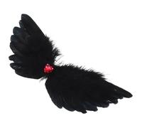 COMPUKAS Pinza Para El Cabello Con Plumaje Decorativo Y Alas De Demonio De De Imitación, Accesorio Para El Cabello Para Mujeres, Espectáculos De Baile Y Carnaval.