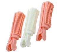 COMPUKAS Pinzas para Volumen la Base del Cabello, Rizador sin Calor de Plástico, 3 Piezas para Cabello Fino y Largo, Herramienta Versátil para Peinados Variados