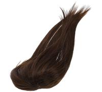 COMPUKAS Postizo para Mujer Clip Topper de Cabello Sintético de 25 Cm Color Marrón Claro Piezas de Cabello para Agregar Volumen Topper Invisible sin Marcas Uso Diario en Cuidado Personal