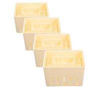 COMPUKAS Prensa de Tofu de Madera 4 Piezas 140x105x95 Mm para Hacer Queso Casero y Tofu Fresco Molde Práctico para Cocina Doméstica Herramienta para Prensar Queso DIY
