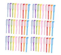 COMPUKAS Pulseras de Identificación Desechables Pvc, Impermeables Espacio para Escribir, 100 Unidades para Fiestas Infantiles y Actividades al Aire Libre Color Aleatorio