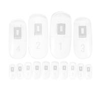 COMPUKAS Puntas de Práctica para Uñas Transparentes, 100 Piezas para Exhibición y Arte de Uñas, Consejos Flexibles para Mano Mecánica, Accesorio para Salón y Entrenamiento de Manicura