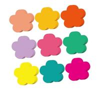 COMPUKAS Recortes de Flores para Manualidades DIY con Puntos Adhesivos Decoración para Aulas y Tablones Unidades Colores para Preescolar