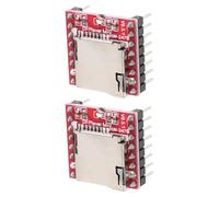 COMPUKAS Reproductor Mp3 Mini Módulo de Plástico Volumen Ajustable con Ranura para Tarjeta de Memoria Pack de 2 Unidades para Proyectos Creativos de Audio
