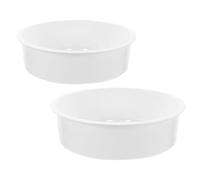 COMPUKAS Soporte para Vaporera de Alimentos de 2 Piezas, Resistente al Calor y Frío, Material Pp Blanco, Adecuado para Cocinar al Vapor Alimentos Tradicionales como Panecillos y Cerdo