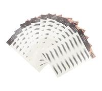 COMPUKAS Tatuajes de Cejas Impermeables Naturales 12 Piezas en Papel Negro para Probar Nuevas Formas Aspecto de Pelo Real Recuperación