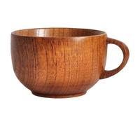COMPUKAS Taza de Té de Madera Asa, Capacidad 175ml, Diseño Sencillo y Funcional para Café y Leche Hogar