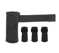 COMPUKAS Zapatos Antirascado para Gatos 4 Piezas Talla S Negros, Botines Protectores de Patas de Material Flexible y Confortable, Fundas para Cuidado, Medicación y Baño de Mascotas