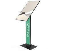 Compulocks 140BLBPB Soporte de Seguridad Universal para Pantallas LCD hasta 32", Piso, Acero Negro con Gestión de Cables