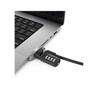 MacLocks Adaptador Ledge Lock para MacBook Pro 16 pulgadas M1–M4 con candado de cable Plateado