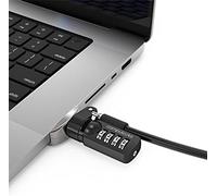 MacLocks Adaptador Ledge Lock para MacBook Pro 16 pulgadas M1–M4 con candado de cable Plateado