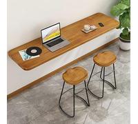 COMPUTACIÓN DEL DESCRIPCIÓN DE LA MÁS DE COMPUTACIÓN DE LA MUARDA INDUSTRIA, Mesa de barra de madera, escritorio de pared flotante para espacios pequeños, mesa de comedor funcional de escritorio