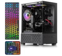 Computadora de escritorio preconstruida para juegos, Intel Core i5 de hasta 3.6 GHz, tarjeta gráfica RX560 con memoria de video de 4 GB, 16 GB de RAM, SSD de 512 GB, Windows 11 Home, WiFi 5.0