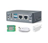 Computadora de placa única FriendlyElec NanoPi M5 - Rockchip RK3576 SBC con HDMI, Dual GbE, M.2 NVMe y SDIO wifi, compatibilidad con memoria UFS 2.0 (8 GB de RAM, con Wi-Fi y alimentación)