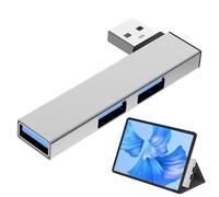 Computadora portátil con concentrador USB: alta velocidad de 5 Gbps, extensión de puerto USB 3.0 | Adaptador de concentrador expansor portátil de codo divisor tipo C, base de expansión de disipación d