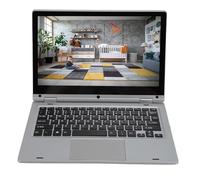 Computadora Portátil Empresarial, Computadora Portátil WiFi Plateada Pantalla Táctil FHD de 11,6 Pulgadas Interfaz Múltiple Convertible de 360 Grados Batería de Resistencia