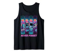 Computadora Vintage Never Forge Meme 90s Tech Nostalgia Camiseta sin Mangas