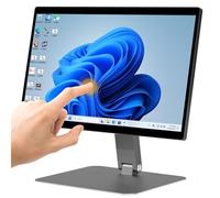 Computadoras de escritorio todo en uno de 15.6 pulgadas, pantalla táctil ajustable de 180° FHD Win 11 Pro, computadora industrial Intel N100 8 GB RAM/128 GB ROM, HDMI 2.0 WiFi 5 Bluetooth 5.0 para