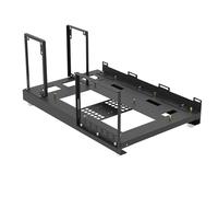 Computer Case Case Rack - Black Color Creative Personality ATX/M -ATX/ITX Open Chassis | Overclocking Vertical Reutilizable Estante De Chasis De Marco De Aluminio Abierto, Buena Disipación De Calo