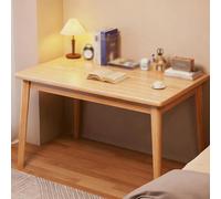 Computer Desk for Home Office, Offices Table for Small Spaces, Writing Desks ，Adjustable Feet | Water-Resistant, Scratchproof Surface，Easy Assembly，for Bedroom(Natural Wood,120*55cm(47*22in))