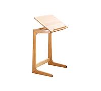 Computer Desk Wooden Movable Writing Desk Simple Sofa Table Bedside Table Adjustable Flip Desktop Home Working Study Table Stable Beech Study Table 3 Colors Home Office Desks Pc Table (B Small)