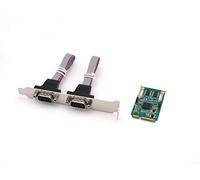 Computer District - Tarjeta Controlador Mini PCI Express (mPCI-E o mPcie) - 2 Puertos Serie (COM) RS232 Formato DB9 9 9 Pines - Chipset EXAR 17V352