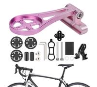 Computer Front Mount, Sturdy Mountain Bike Speedometer Holder, Stable Cycling Accessory for Data Tracking, Night Riding, Trails, or Long-Distance Travel, 90g, Green, Purple, Pink