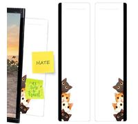 Computer Monitor Memo Board, Acrylic Note Holder, 11.02x2.95x0.08 Inches Transparent Panel with Secure Build, Utility Tool for Desk Studio Dorm Office, Home Accessories for Men Women Indoor Outdoors