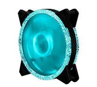 Computer Radiator Pro PC Case Fan RGB 120mm Aura SYNC 5V/3pin Quiet CPU Cooler Sets Fan 6 Pin CPU Radiator Adjust Fan Color Speed (Color : D)