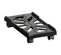 Computer Stand, Pc Tower Riser, Desktop Host Bracket, Adjustable Width, Rolling Caster Wheels, Under Desk Home Office Setup, 16.92x7.87-11.02 Inches, Black, 1 Piece