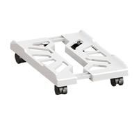 Computer Tower Stand Under Desk, 7.87-11.02 Inches Heavy Duty Desktop PC Host Bracket, Ventilated Floor Riser, Rolling Caster Wheels for Gamers, Office, Home Use, Space Saving
