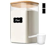 Comsaf Tarros de Cristal con Tapa, Frascos de Vidrio con Tapa, 4400 ml, Set de 1 Pieza, Adecuado para Arroz Blanco, Mezcla de Anacardos, Azúcar Moreno