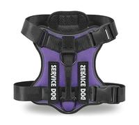COMSLE Arnes Perro Grande Mediano Pequeño sin Tirones, Arnes Antitirones Antiescape Perro Ajustable Reflectante, Peitoral para Cão Transpirable, Violeta, XS