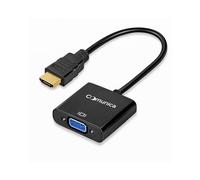 comunica Adaptador de HDMI a VGA Adaptadores Convertidor Macho a Hembra 1080p