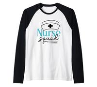 Comunidad de Cuidadores de Confianza Nurse Squad Camiseta Manga Raglan