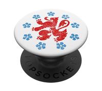 Comunidad DE Habla ALEMÁN DE BÉLGICA Bandera EUPEN PopSockets PopGrip Adhesivo