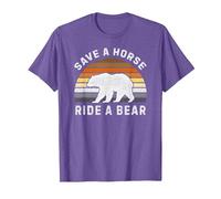 Comunidad Oso, Bandera Oso, Orgullo Gay Oso Divertido Camiseta, Hombre, Morado Jaspeado, 3XL