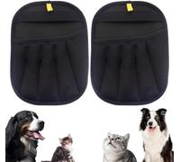 COMVASTARS 2 Piezas Pet Hair Remover Glove,guante quita pelos mascota,guante pelo gato,Guantes de Aseo para Mascotas de Doble Cara,para Eliminar el Pelo de Mascotas,Gatos,Perros,Sofá, Muebles,Alfombra