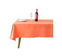 COMVIP Home Square - Mantel rectangular de poliéster para mesa de fiesta, 1,2 x 1,6 m, color naranja