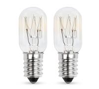 Comyan Bombillas para lámpara de sal con tornillo E14 de 15W 230V bombillas para frigorífico T20, bombillas para máquina de coser de 2700K, bombilla Pygmy regulable, paquete de 2