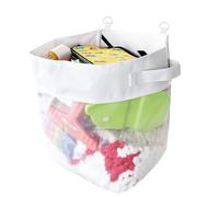 Comzantor Organizador de Juguete de Baño, Almacenaje Juguetes Bañera, Red de Bolsa Almacenamiento, Cesta Organizadores, para Niños Bebés Juguetes, blanco