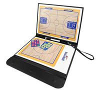 Comzantor Pizarra Baloncesto de Cuero, Tablero Táctico, Tabla de Basket, Carpeta Tactica, Magnéticas de Portátil, para Entrenadores y Arbitros de Basquet