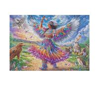 con alas arcoíris y águilas Puzzle 300 Piezas Cartón Resistente Tiempo Feliz Rompecabezas Familiar para Toda La Familia Juguete Educativo 3D Maquetas Construir 300 PCS